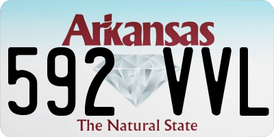 AR license plate 592VVL