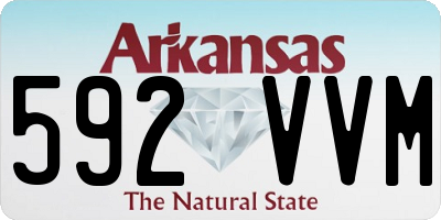 AR license plate 592VVM