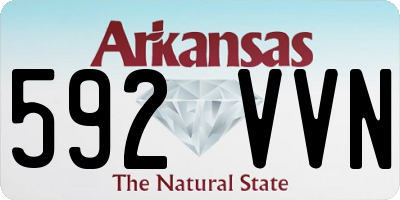 AR license plate 592VVN