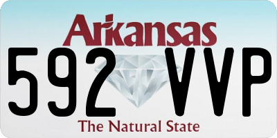AR license plate 592VVP