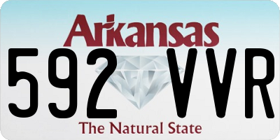AR license plate 592VVR