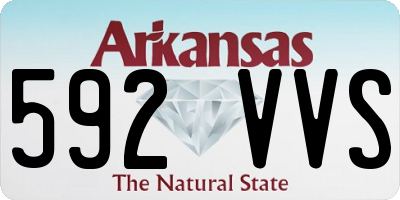 AR license plate 592VVS