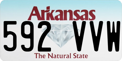 AR license plate 592VVW