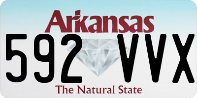 AR license plate 592VVX