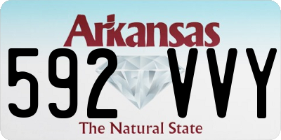 AR license plate 592VVY