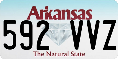 AR license plate 592VVZ