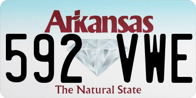 AR license plate 592VWE