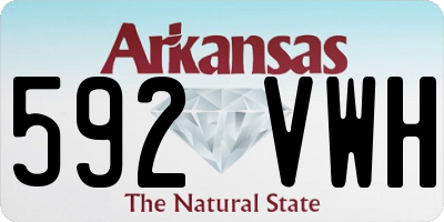 AR license plate 592VWH