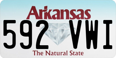 AR license plate 592VWI