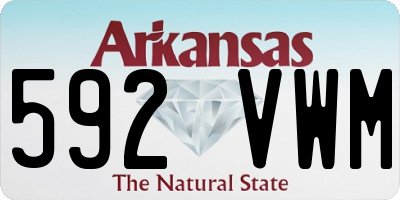 AR license plate 592VWM