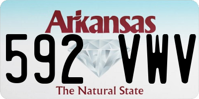AR license plate 592VWV