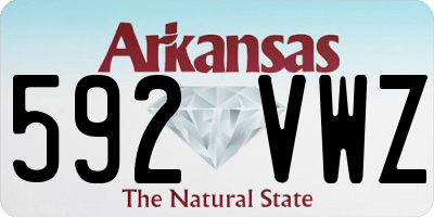 AR license plate 592VWZ