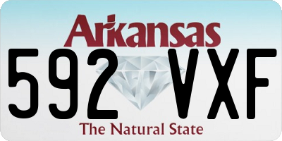 AR license plate 592VXF