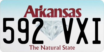 AR license plate 592VXI