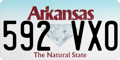 AR license plate 592VXO
