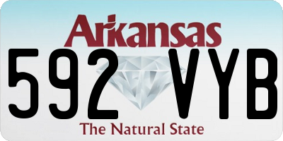 AR license plate 592VYB