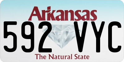 AR license plate 592VYC