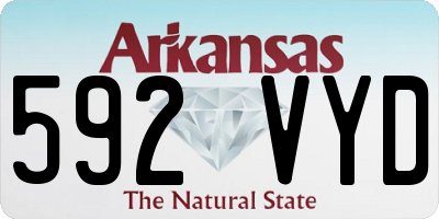 AR license plate 592VYD