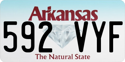 AR license plate 592VYF