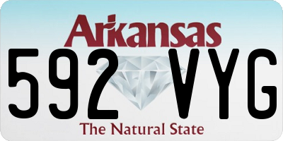 AR license plate 592VYG