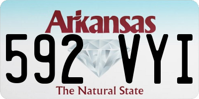 AR license plate 592VYI