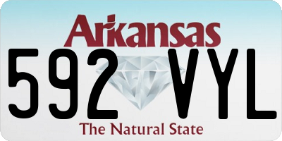 AR license plate 592VYL