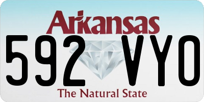 AR license plate 592VYO