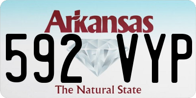 AR license plate 592VYP