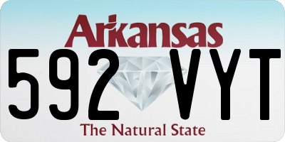 AR license plate 592VYT