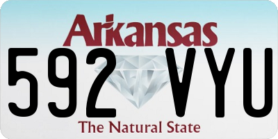 AR license plate 592VYU