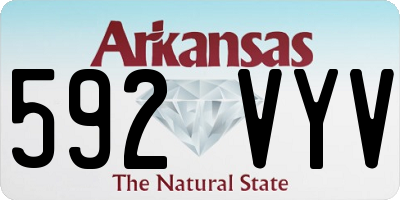 AR license plate 592VYV