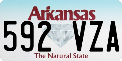 AR license plate 592VZA