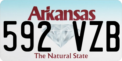 AR license plate 592VZB