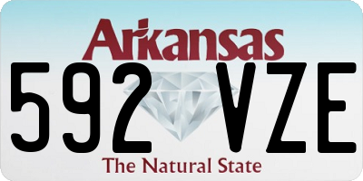 AR license plate 592VZE