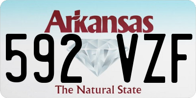 AR license plate 592VZF