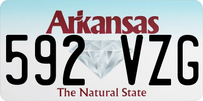 AR license plate 592VZG