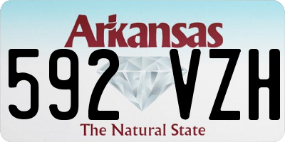AR license plate 592VZH