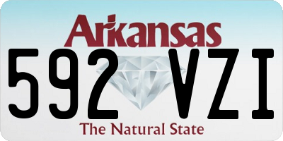 AR license plate 592VZI