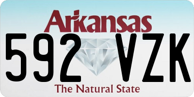 AR license plate 592VZK