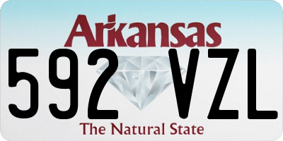 AR license plate 592VZL
