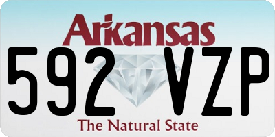 AR license plate 592VZP