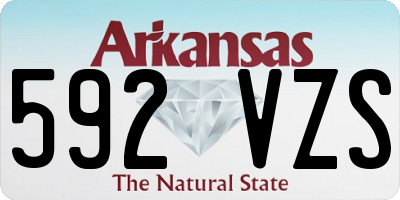 AR license plate 592VZS