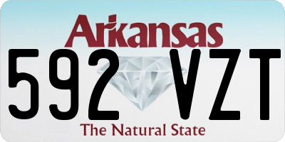 AR license plate 592VZT
