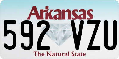 AR license plate 592VZU