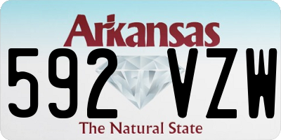 AR license plate 592VZW