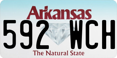 AR license plate 592WCH
