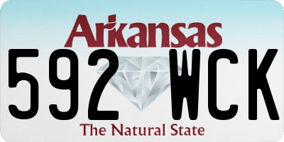 AR license plate 592WCK