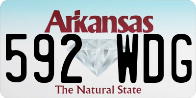 AR license plate 592WDG