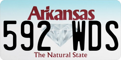 AR license plate 592WDS