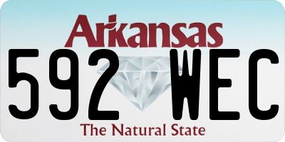 AR license plate 592WEC